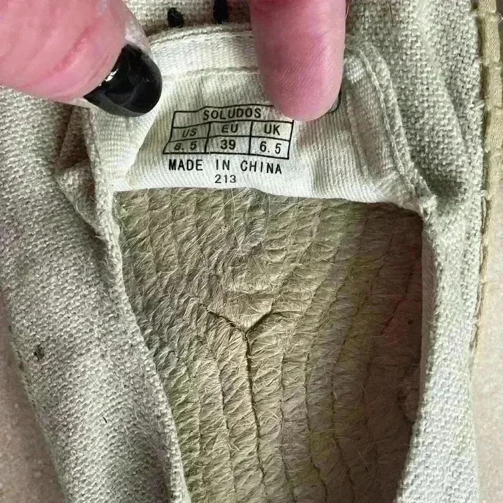 Jason Polan for Soludos Wink Smoking Slipper Espadrille. Size 8.5